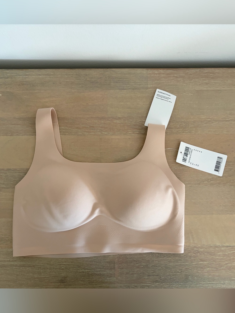 Chantelle softstretch power scoop neck bralette Seamless Nude Beige Wireless Bra